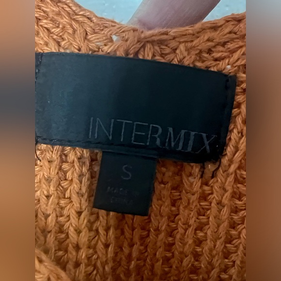 Intermix Knit Tank Top Rust Sz S - Picture 2 of 6
